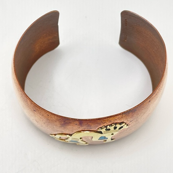 Corre Brass Copper Turquoise Bracelet! - Picture 3 of 6